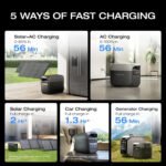 EF EcoFlow Solar Generator DELTA 3 with 220W Solar Panel, LFP(LiFePO4) Battery, Fast Charging, Portable Power Station for Home Backup Power, Camping & RVs - Image 3