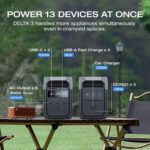 EF EcoFlow Solar Generator DELTA 3 with 220W Solar Panel, LFP(LiFePO4) Battery, Fast Charging, Portable Power Station for Home Backup Power, Camping & RVs - Image 4