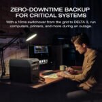 EF EcoFlow Solar Generator DELTA 3 with 220W Solar Panel, LFP(LiFePO4) Battery, Fast Charging, Portable Power Station for Home Backup Power, Camping & RVs - Image 8