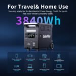 Solarplay 3600W (Peak 6600W) Portable Power Station 3840Wh LiFePO4 Battery UPS Solar Generator with 15 Outputs for Outdoor Home Backup Emergency - Image 3