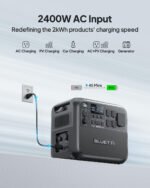 BLUETTI AC200L Portable Generator, 2048Wh Generator for Home Use, 3600W Lifting Power, 2400W Pottable Generator for Camping, 45 Mins to 80% Recharge - Image 3
