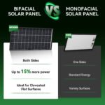 ECO-Baeerss Bifacial Monocrystalline Solar Panel, 4 Pack 300W, 18BB N-Type, 25% High-Efficiency, Solar Panel for Power Station, RV, Cabin, Off-Grid Applications - Image 2