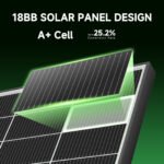 ECO-Baeerss Bifacial Monocrystalline Solar Panel, 4 Pack 300W, 18BB N-Type, 25% High-Efficiency, Solar Panel for Power Station, RV, Cabin, Off-Grid Applications - Image 5