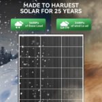 ECO-Baeerss Bifacial Monocrystalline Solar Panel, 4 Pack 300W, 18BB N-Type, 25% High-Efficiency, Solar Panel for Power Station, RV, Cabin, Off-Grid Applications - Image 7