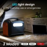 OUPES 1800 with 2x100W Solar Panel,1488Wh Portable Power Station LiFePO4 Battery,1800W AC Output, Fast Charge, Solar Generator for Camping,Emergency, RV, Off-Gr - Image 7