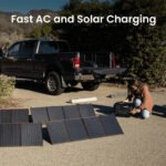 OUPES 1800 with 2x100W Solar Panel,1488Wh Portable Power Station LiFePO4 Battery,1800W AC Output, Fast Charge, Solar Generator for Camping,Emergency, RV, Off-Gr - Image 8