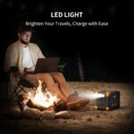 PECRON E500LFP 576Wh/600W Portable Power Station With 100W Solar Panel UPS Function APP Control, LiFePO4 Battery Solar Generator For Home Emergency, Camping Tra - Image 2