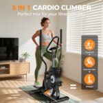 UPGO Pro Cardio Climber Stepping Elliptical Machine, 3 in 1 Elliptical, Total Body Fitness Cross Trainer with Hyper-Quiet Magnetic Drive System - Image 2
