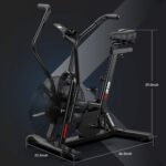 LNOW Commercial Built-in Bluetooth Fan Exercise Bike, Adjustable Air Resistance with Dual-Action Handlebars, Heavy Duty Indoor Cycling Bike for Home Gym Trainin - Image 8