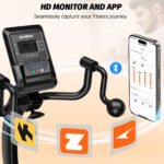 LNOW Magnetic Build-in Bluetooth Recumbent Exercise Bike with Adjustable and Comfortable Seat, Light Commercial Stationary Bike with Arm Workout for Adult/Senio - Image 2