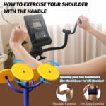 LNOW Magnetic Build-in Bluetooth Recumbent Exercise Bike with Adjustable and Comfortable Seat, Light Commercial Stationary Bike with Arm Workout for Adult/Senio - Image 3