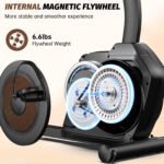 LNOW Magnetic Build-in Bluetooth Recumbent Exercise Bike with Adjustable and Comfortable Seat, Light Commercial Stationary Bike with Arm Workout for Adult/Senio - Image 5