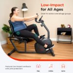 Sunny Health & Fitness Heavy-Duty Recumbent Smart Bike, Home Bicycle Exercise for Adult-Seniors & Free SunnyFit® App Membership - SF-RB4616SMART - Image 5
