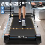 Simpfree Treadmill with 10" HD TV Movie Touchscreen and 3D Virtual Sports Scene, 0.5-9.0 mph/h & 3.25HP Electric Treadmill with Incline for Home（Black） - Image 6