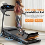 Simpfree 3.5HP Foldable Treadmill with Incline & Sit-Up Bench,350lbs Walking Running Treadmil lwith Heart Rate & Body Fat Monitor,LCD Display,12 Programs - Image 5