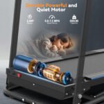 Simpfree 3.5HP Foldable Treadmill with Incline & Sit-Up Bench,350lbs Walking Running Treadmil lwith Heart Rate & Body Fat Monitor,LCD Display,12 Programs - Image 7