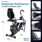 Teeter FreeStep LT1 Recumbent Cross Trainer Stepper, Zero-Impact Exercise Bike, Free App w/Trainer Workouts - Image 5
