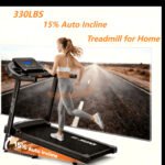 3.0 HP Folding Treadmill for Home with 0-15% Auto Incline,330-440lbs Capacity Portable Treadmill Compact Foldable Walking Pad Treadmills with 7.5 MPH Speed