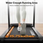 3.0 HP Folding Treadmill for Home with 0-15% Auto Incline,330-440lbs Capacity Portable Treadmill Compact Foldable Walking Pad Treadmills with 7.5 MPH Speed - Image 6