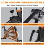 UPGO Indoor Cycling Stationary Exercise Bike for Home with 330LBS Capacity and Comfortable Seat Cushion, Silent Belt Drive, iPad Holder, - Image 8