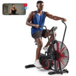 Sunny Health & Fitness Leg + Arm Cardio Air Bike, 330LB Capacity, Indoor Fan Cycling Trainer, w Smart Bluetooth & FREE SunnyFit® App -SF-B223018