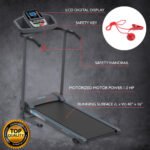 SereneLife Foldable Home Fitness Equipment with LCD for Walking & Running - Cardio Exercise Machine, Speed Range up to ‎6 mph - Image 2