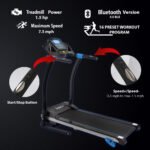 SereneLife Foldable Home Fitness Equipment with LCD for Walking & Running - Cardio Exercise Machine, Speed Range up to ‎6 mph - Image 6