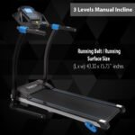 SereneLife Foldable Home Fitness Equipment with LCD for Walking & Running - Cardio Exercise Machine, Speed Range up to ‎6 mph - Image 7
