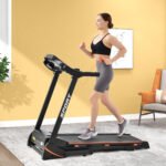 SEGMART Electric Foldable Treadmill w/3 Manual Adjustable Incline, 16.5'' Wide Tread Belt Treadmills for Home, Digital Exercise Machine with 14.8 KM/h Max Speed - Image 2