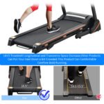 SEGMART Electric Foldable Treadmill w/3 Manual Adjustable Incline, 16.5'' Wide Tread Belt Treadmills for Home, Digital Exercise Machine with 14.8 KM/h Max Speed - Image 5