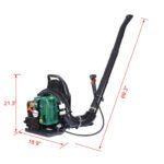 2-Stroke Backpack Leaf Blower 63.3cc 3.6HP 750CFM Green - Image 4