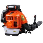 Backpack Leaf Blower Gas Powered 80CC, Up to 900CFM, 25:1 Oil Mix, Powerful Cordless Leaf Blower, , for Lawn Care Yard Dust Debris (Orange) - Image 4
