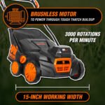 WEN 15" 20V Cordless Electric Dethatcher and Scarifier Walk-Behind Lawn Mower - Image 5