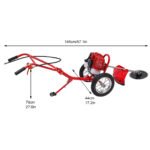 2-Stroke 49cc Freestanding Hand-Push Weeder 3-in-1 Gas Powered Walk-Behind Lawn Mower with Weeding Baffle - Image 2