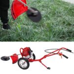 2-Stroke 49cc Freestanding Hand-Push Weeder 3-in-1 Gas Powered Walk-Behind Lawn Mower with Weeding Baffle - Image 4
