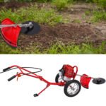 2-Stroke 49cc Freestanding Hand-Push Weeder 3-in-1 Gas Powered Walk-Behind Lawn Mower with Weeding Baffle - Image 5