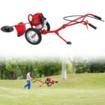 2-Stroke 49cc Freestanding Hand-Push Weeder 3-in-1 Gas Powered Walk-Behind Lawn Mower with Weeding Baffle - Image 6