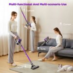 KANFUAQ Cordless Stick Vacuum Cleaner 38KPA 50Mins 2200mAh Lightweight for Home Pet Hair Carpet Hard Floor - Image 4