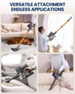 Cordless Vacuum Cleaner, 40KPA Stick Vacuum for Home, 40-Min Runtime, LED Display, Lightweight Self-Standing Vacuum for Pet Hair, Carpet, Hard Floor - Image 2