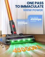 Cordless Vacuum Cleaner, 40KPA Stick Vacuum for Home, 40-Min Runtime, LED Display, Lightweight Self-Standing Vacuum for Pet Hair, Carpet, Hard Floor - Image 3