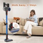 Cordless Vacuum Cleaner, 40kPa/500W Power Suction, LED Display, 6-in-1 Lightweight Stick Vacuum with Green LED Light, 6-Stages Filtration, Self-Standing for Pet - Image 3