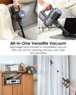 Cordless Vacuum Cleaner, 40Kpa 35Mins Stick Vacuum, Lightweight and Versatile, Deep Cleans, Self-Standing, Green LED - Image 3