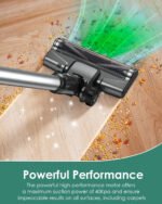 Cordless Vacuum Cleaner, 40Kpa 35Mins Stick Vacuum, Lightweight and Versatile, Deep Cleans, Self-Standing, Green LED - Image 6