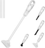 Cordless Vacuum Cleaner, Stick Vac with Tangle-Resistant Design, Up to 60 Minutes, Powerful Suction, Rechargeable, Lightweight, and Versatile for Carpet, Hard F