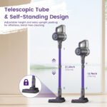 Cordless Vacuum Cleaner, 40KPA/35Mins, Green LED Light, Lightweight Stick Vacuum Self-Standing, Vacuum Cleaners for Home Handheld Vacuum for Pet Hair, Carpet, a - Image 7