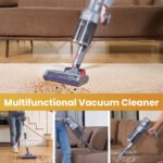 VAVSEA Cordless Vacuum Cleaner with Double Dust Cup, 38KPa Stick Vacuum Cleaners for Carpet, Hard Floor, Pet Hair, New - Image 8