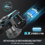 INSE Cordless Vacuum Cleaner for Home,Upgraded 38kPa/50Mins Stick Vacuum Lightweight with Self-Standing,N520 - Image 4