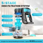 INSE Cordless Vacuum Cleaners, 6-in-1 Lightweight Stick Vacuum for Hardwood Floor Carpet Pet Hair, V770 - Image 5