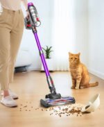 Hosaud Cordless Vacuum Cleaner - 45000pa 550W 55mins 2600mAh Lightweight Stick Vacuum Cleaners for Home Pet Hair Carpet Floor Purple - Image 5