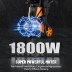 Fenbeli Electric Pressure Washer, 4500 PSI Power Washer with 23FT Hose, 20FT Power Cord, 4 Quick-Connect Nozzles & 500ml Foam Cannon for Cars, Driveways, Patios - Image 3